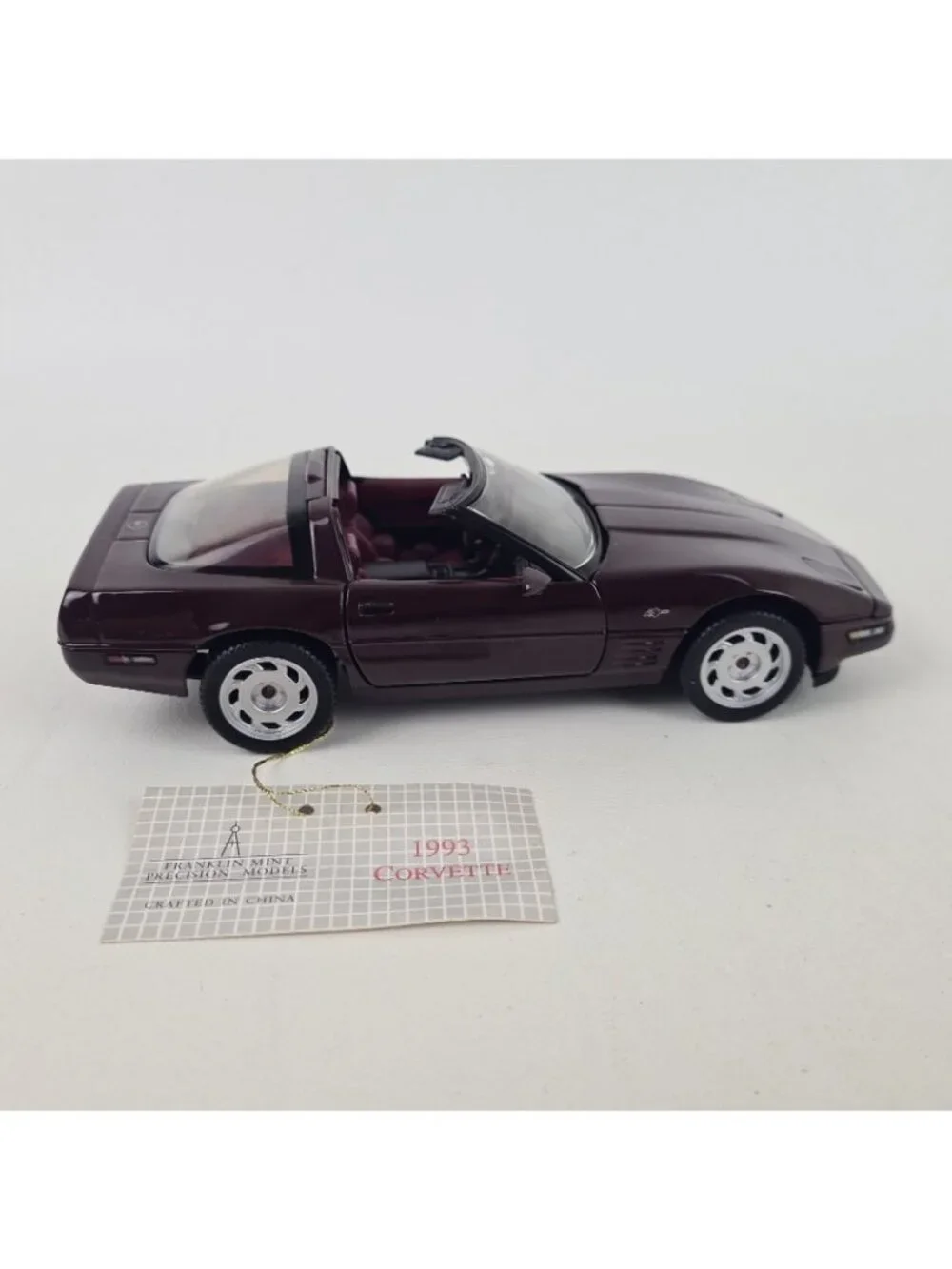 Franklin Mint 1993 Chevrolet Corvette ZR1 Ruby 1:24 Die Cast Classic B11UQ63